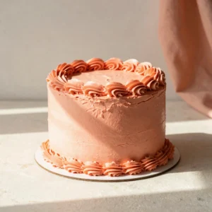 Signature Coral Velvet Celebration Cake