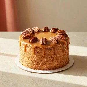 Spiced Caramel & Pecan Layer Cake